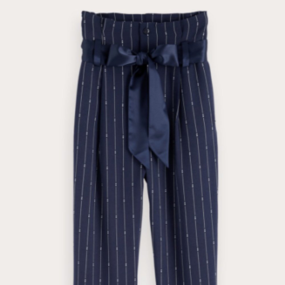 High Waisted Pinstripe Pants